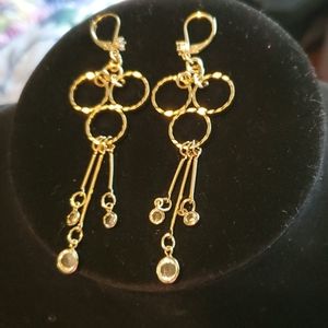 Vintage gold toned earrings